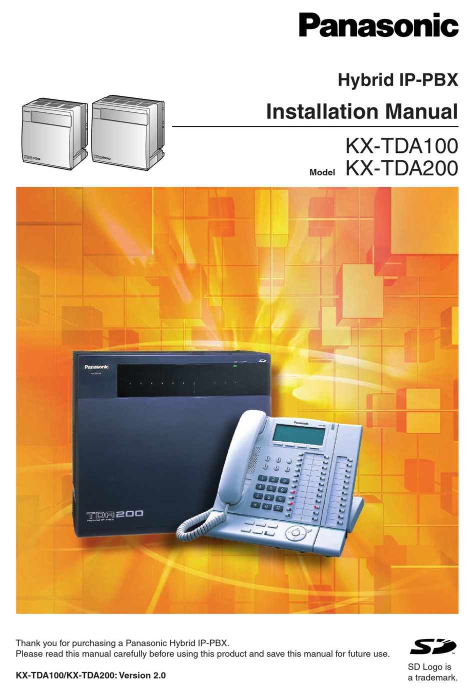 Cable Management for PBX Panasonic TDA100/TDE100 PSKR1001 