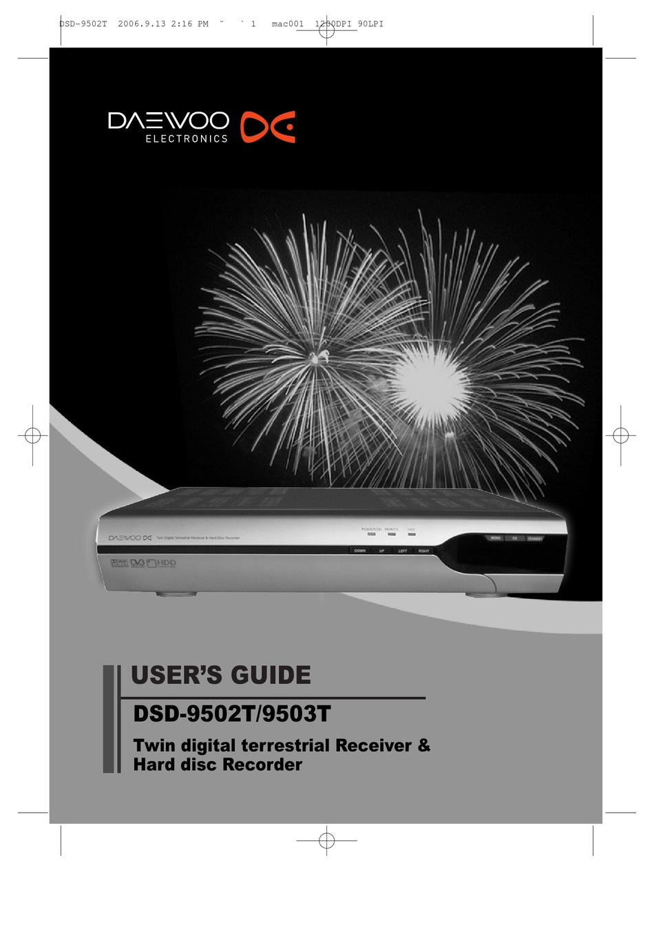 DAEWOO DSD9502T USER MANUAL Pdf Download ManualsLib