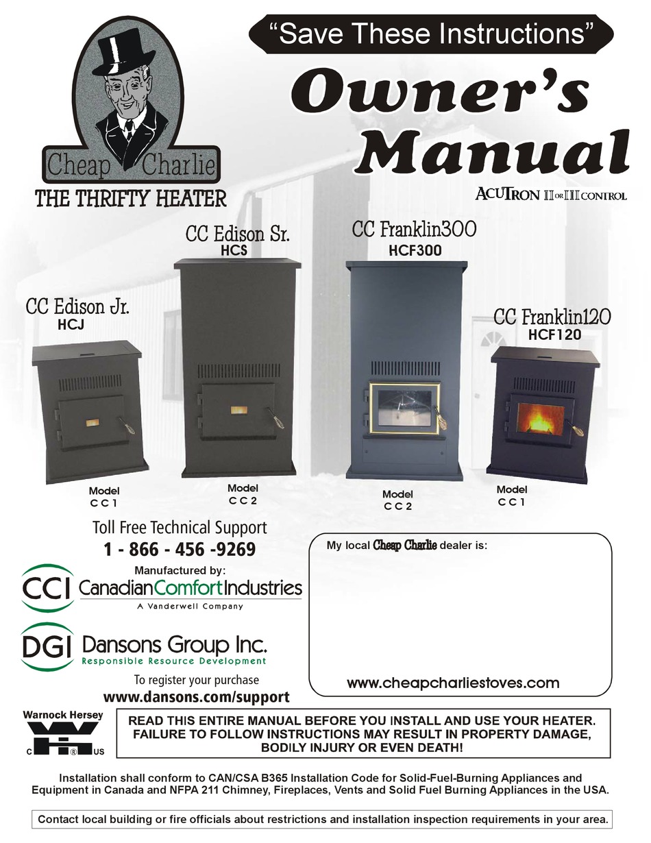 CHEAP CHARLIE HCF300 OWNER'S MANUAL Pdf Download ManualsLib