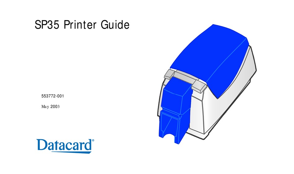 DATACARD 553772001 PRINTER MANUAL Pdf Download ManualsLib