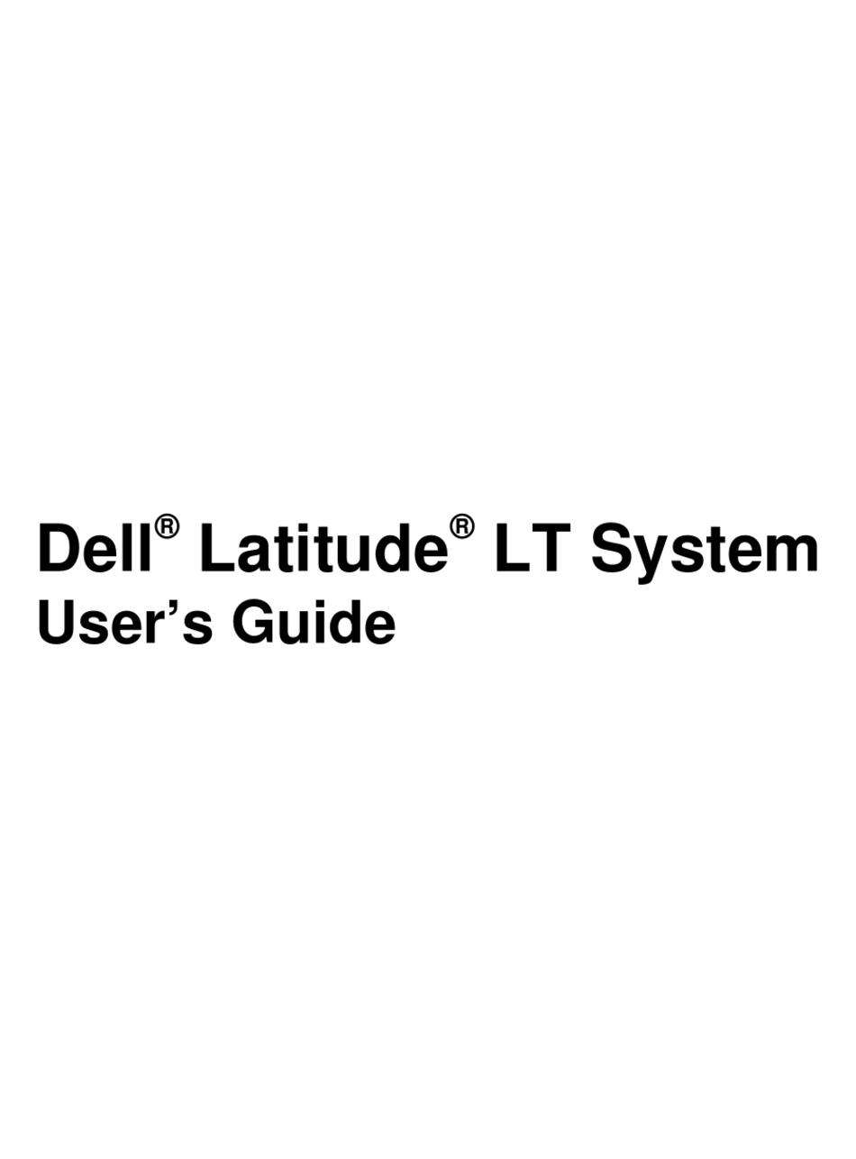Resetting The System; Warm Boot; Power Switch - Dell Latitude Latitude LT  System User Manual [Page 28] | ManualsLib