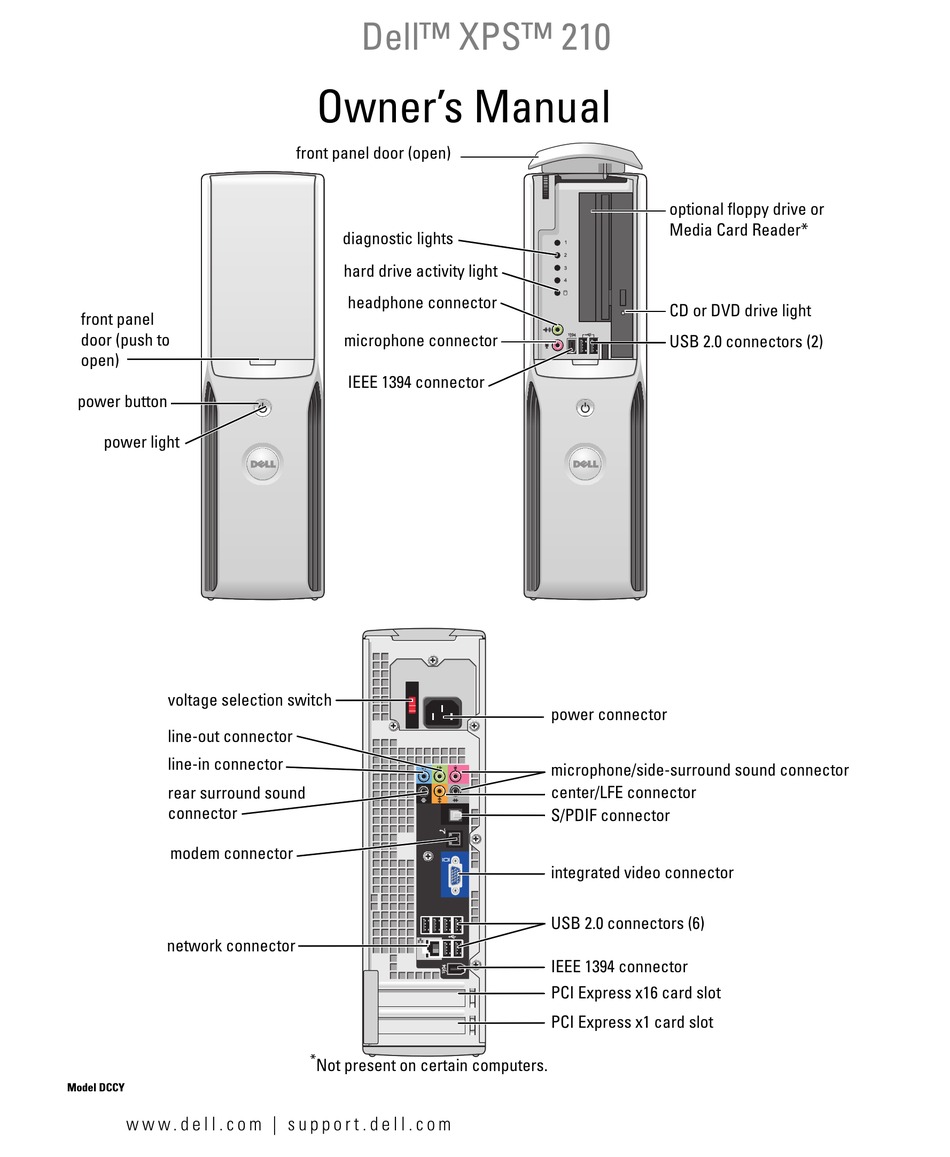 DELL XPS 210 OWNER'S MANUAL Pdf Download | ManualsLib