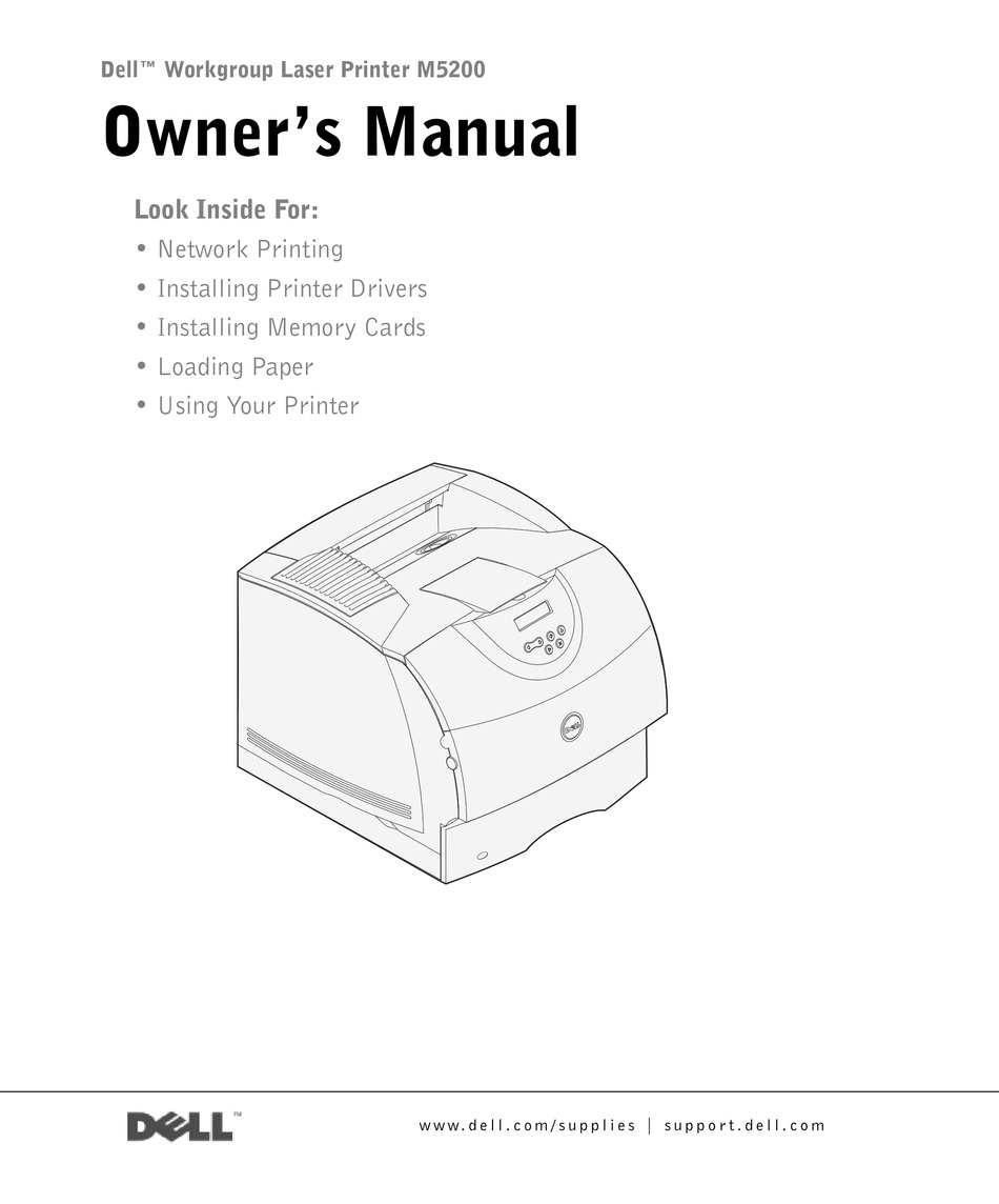 DELL M5200 OWNER'S MANUAL Pdf Download ManualsLib