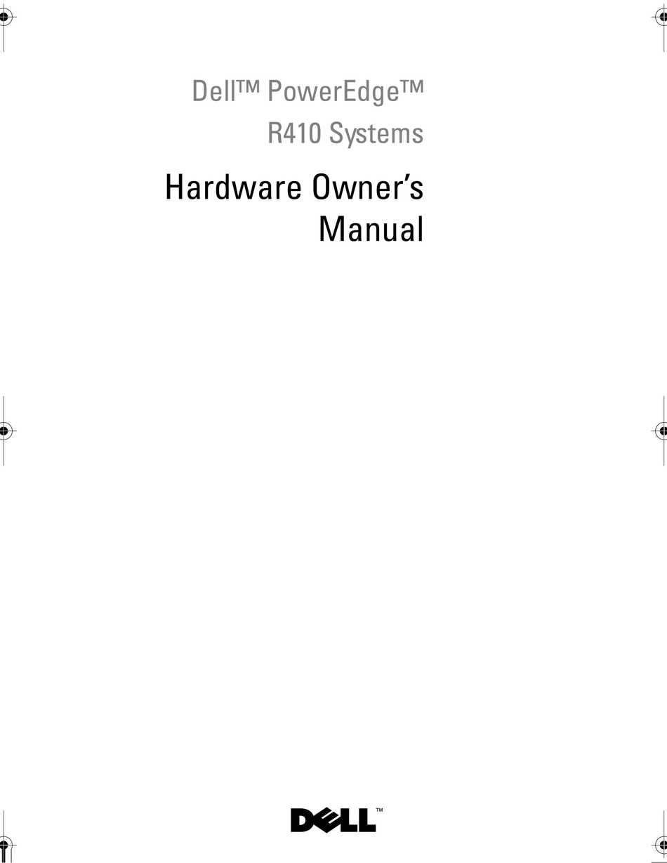 DELL POWEREDGE R410 HARDWARE OWNER'S MANUAL Pdf Download | ManualsLib