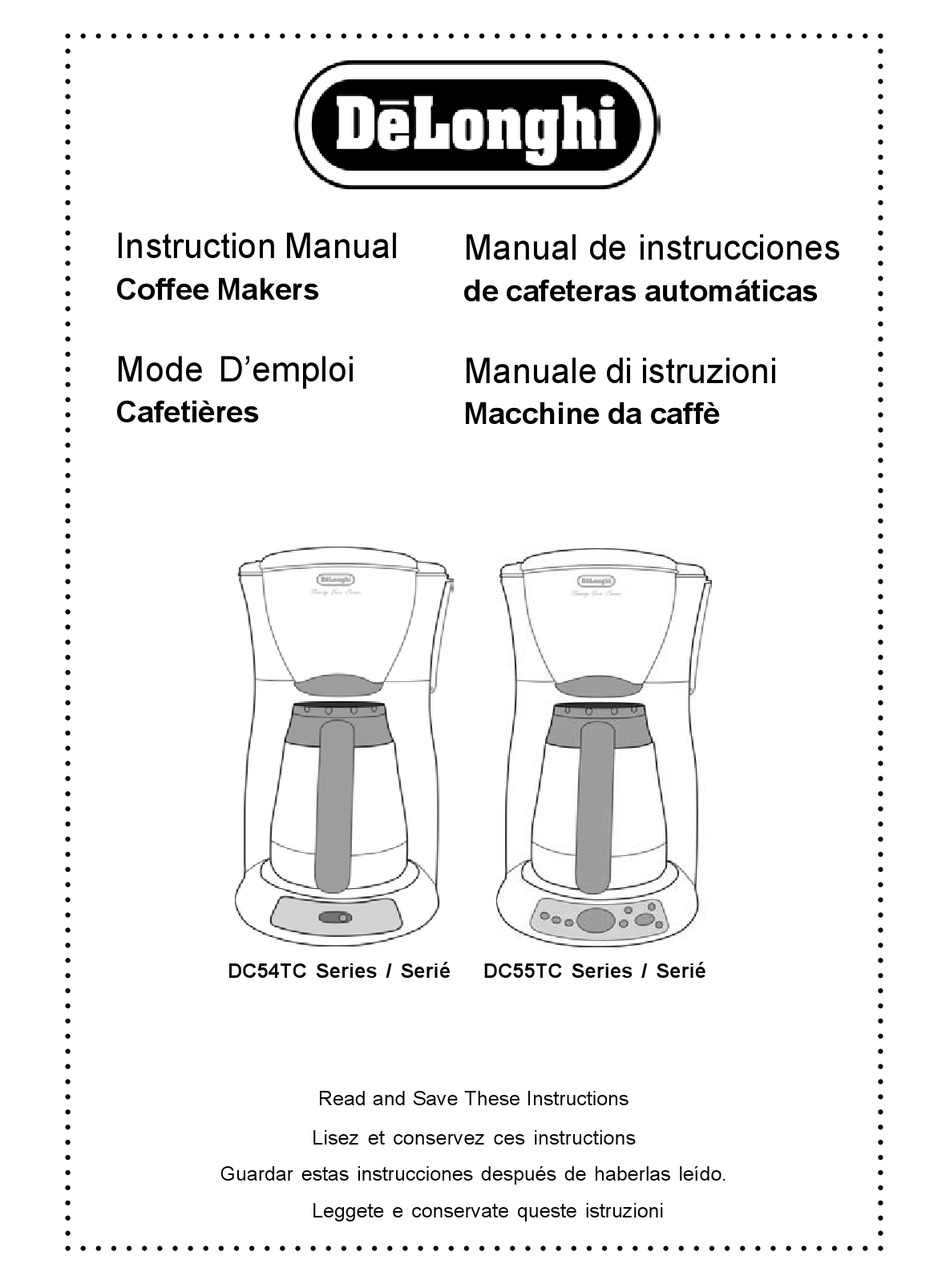 DeLonghi DC76T Caffe Elite Coffee Maker With Programmable Timer