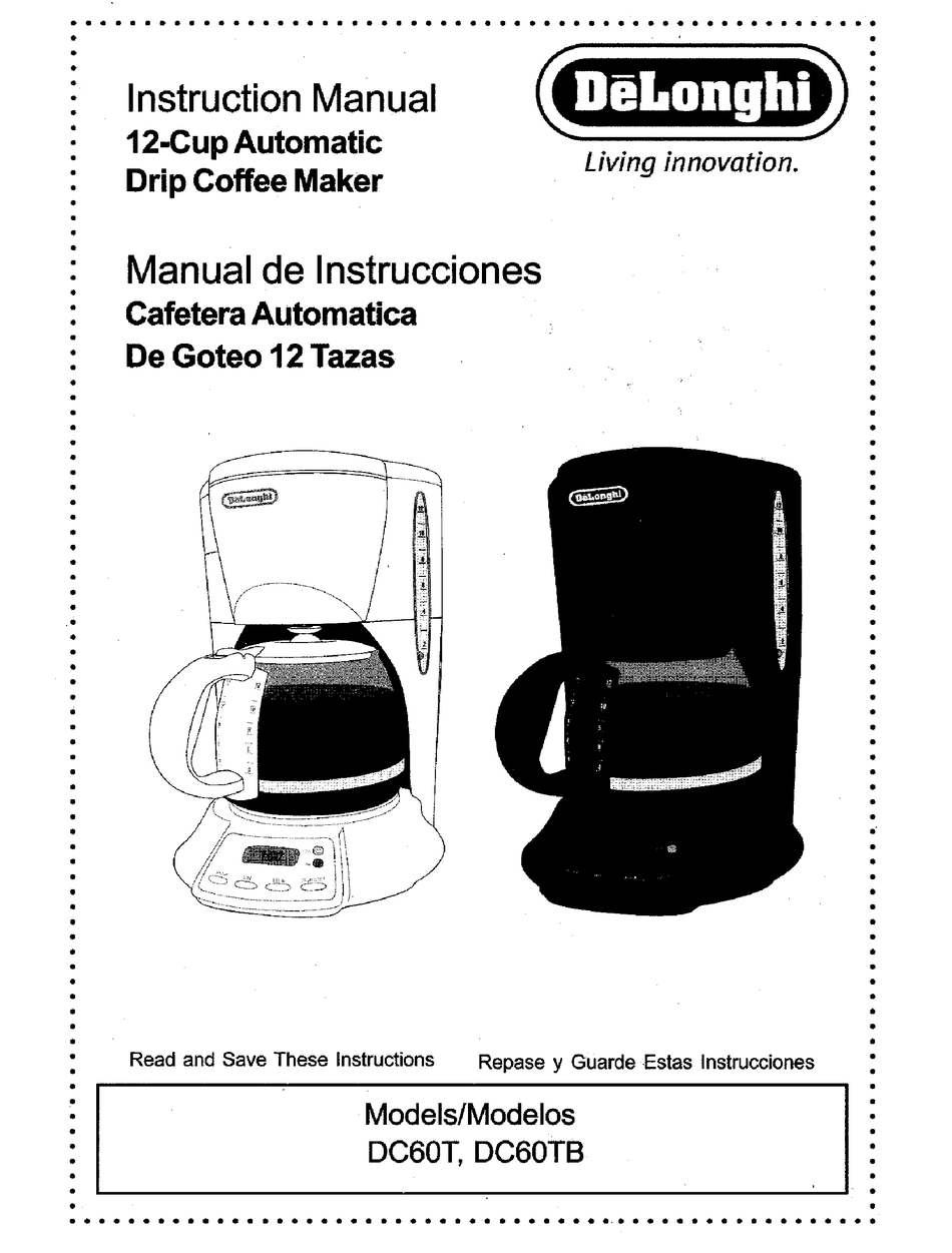 DELONGHI DC60T INSTRUCTION MANUAL Pdf Download ManualsLib