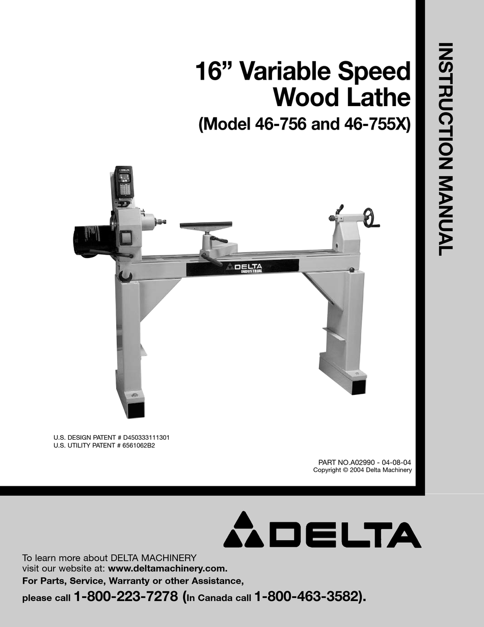 Delta 46-250 Midi-Lathe Instruction Operator Manual CD 