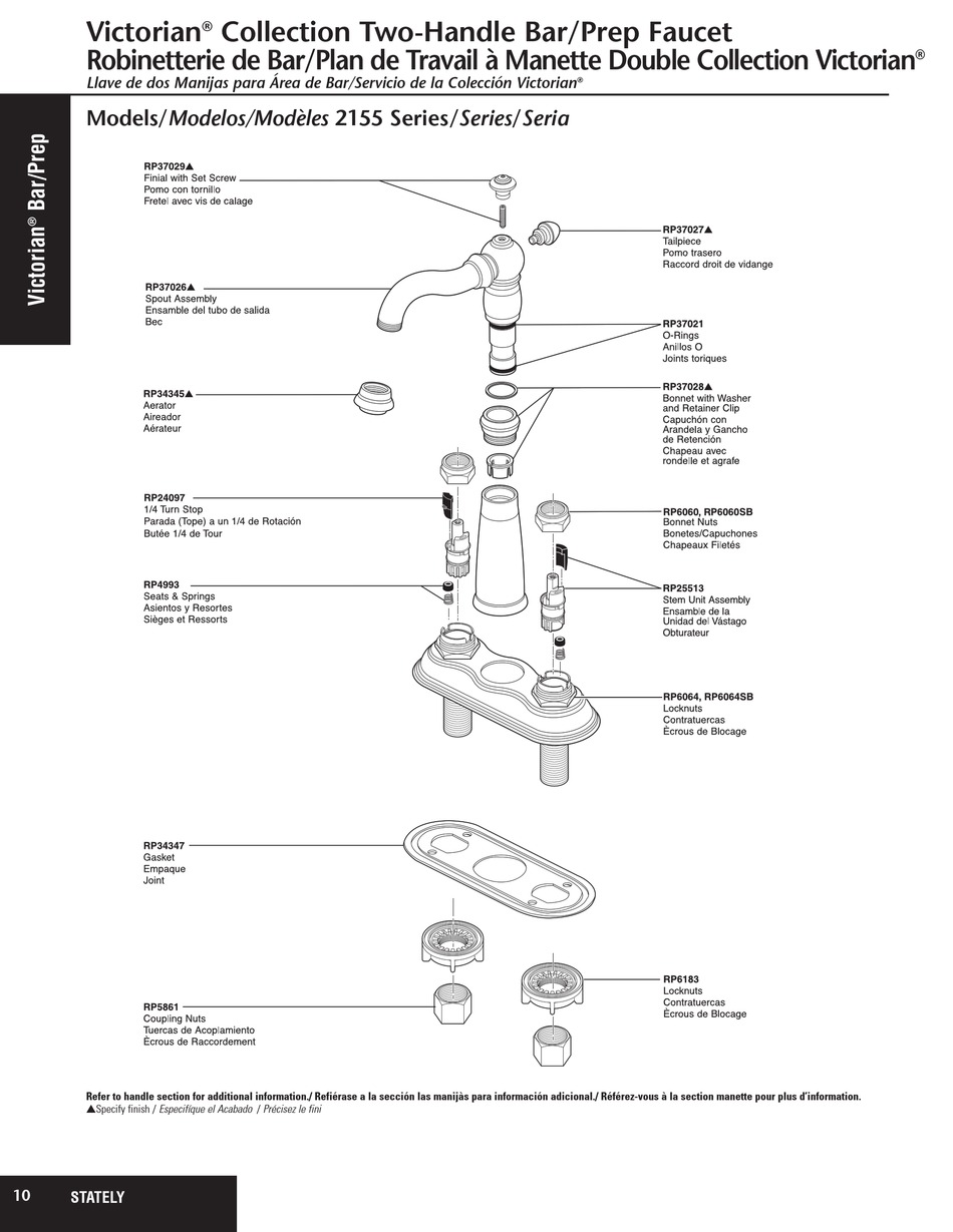 DELTA VICTORIAN 2155 SERIES PARTS MANUAL Pdf Download ManualsLib