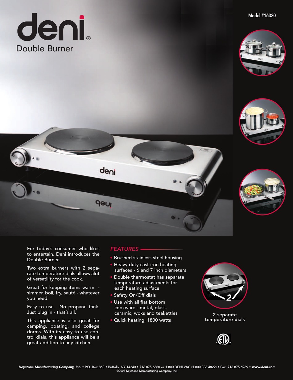 DENI 16320 FEATURES Pdf Download | ManualsLib