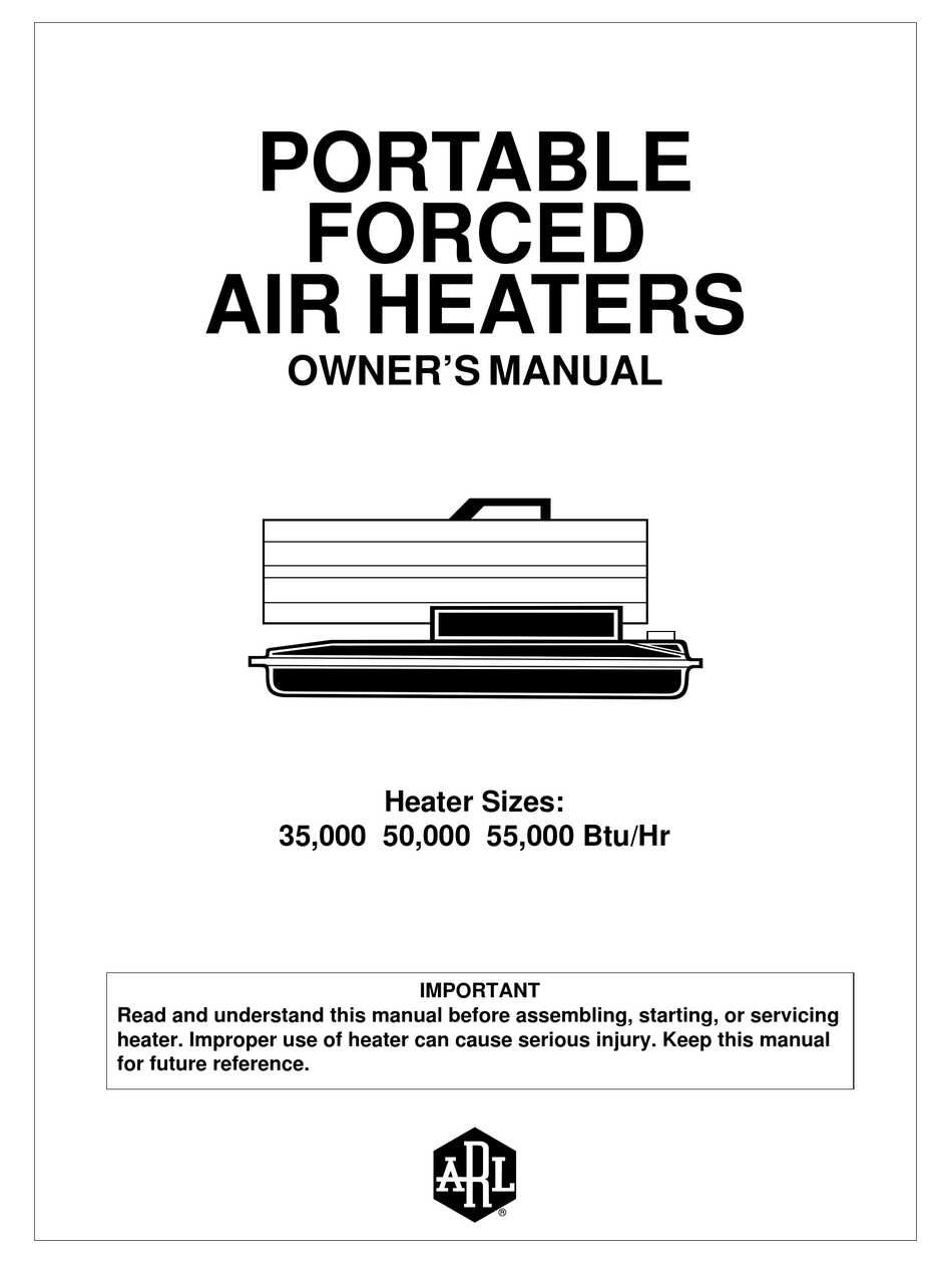 DESA PORTABLE FORCED AIR HEATERS OWNER'S MANUAL Pdf Download ManualsLib