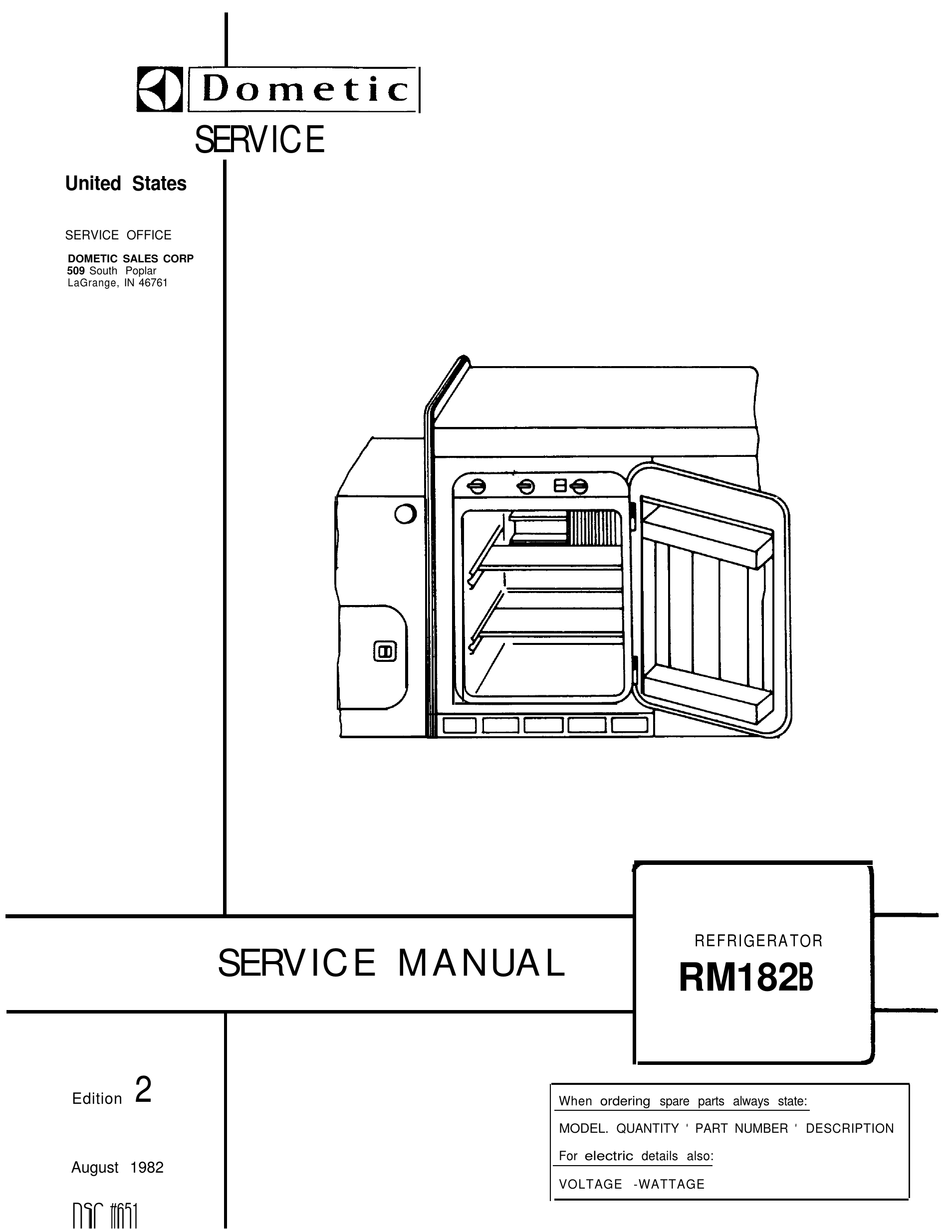 dometic 38453 operator manual