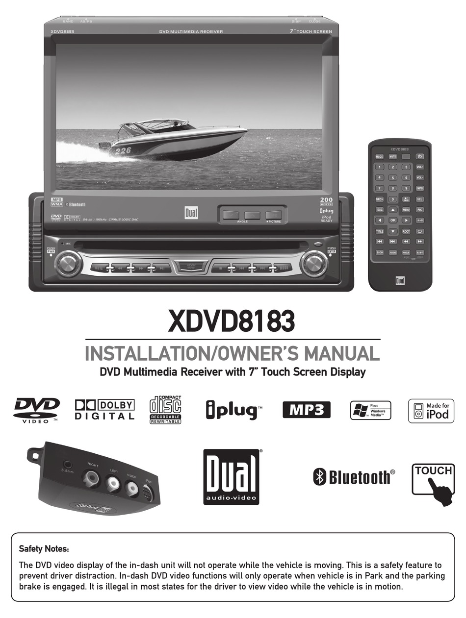 Dual Xdvd8183 Installation Owner S Manual Pdf Download Manualslib