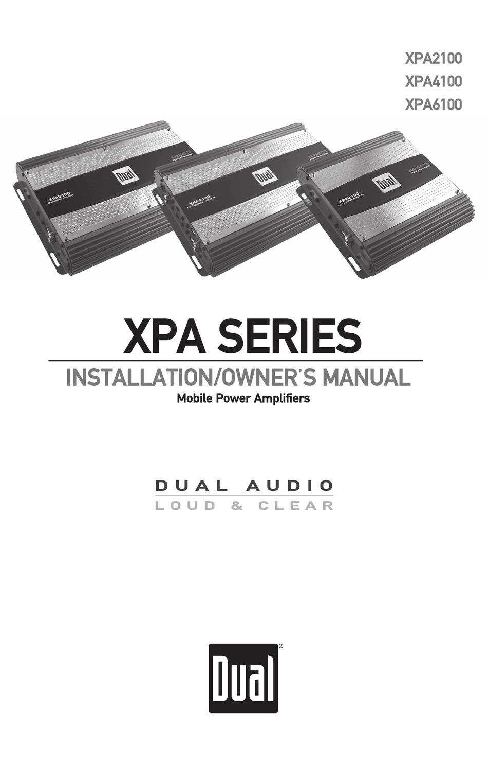 DUAL XPA2100 INSTALLATION & OWNER'S MANUAL Pdf Download | ManualsLib