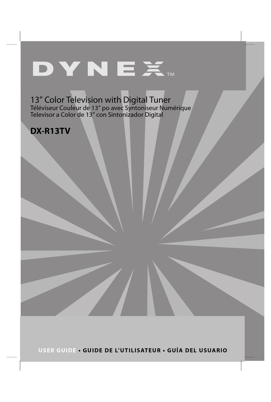 DYNEX DXR13TV USER MANUAL Pdf Download ManualsLib