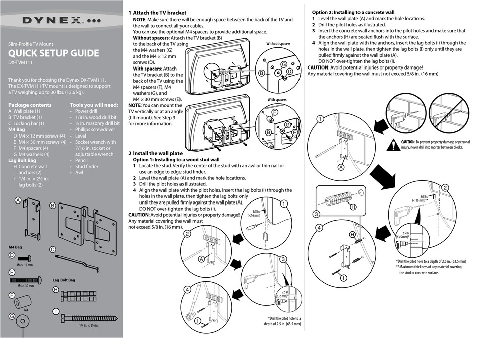 DYNEX DXTVM111 QUICK SETUP MANUAL Pdf Download ManualsLib