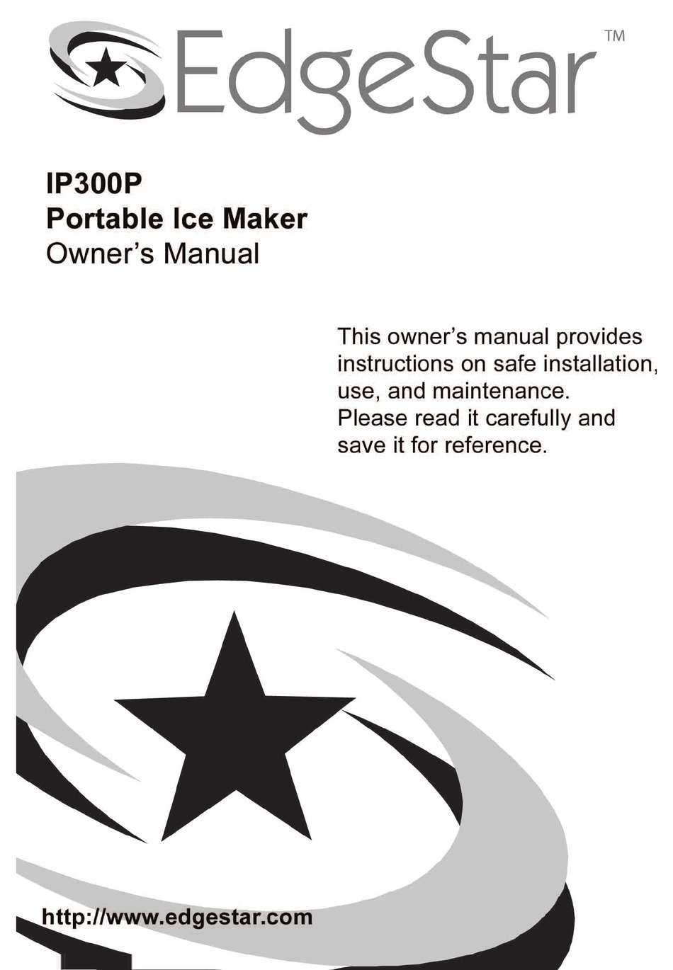 EDGESTAR IP300P OWNER'S MANUAL Pdf Download ManualsLib