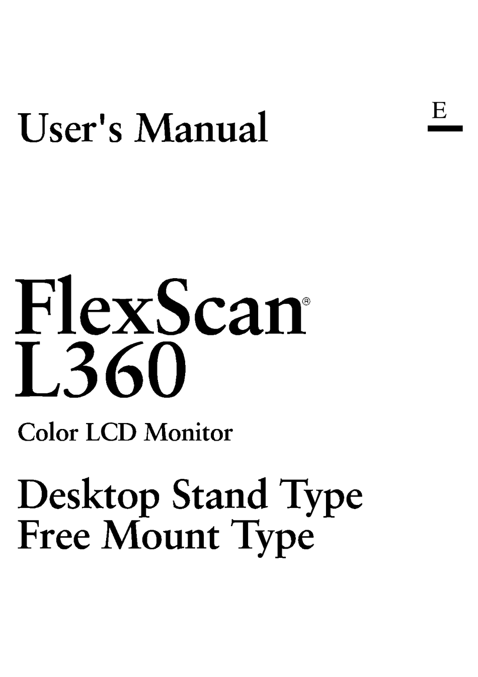 eizo flexscan l360