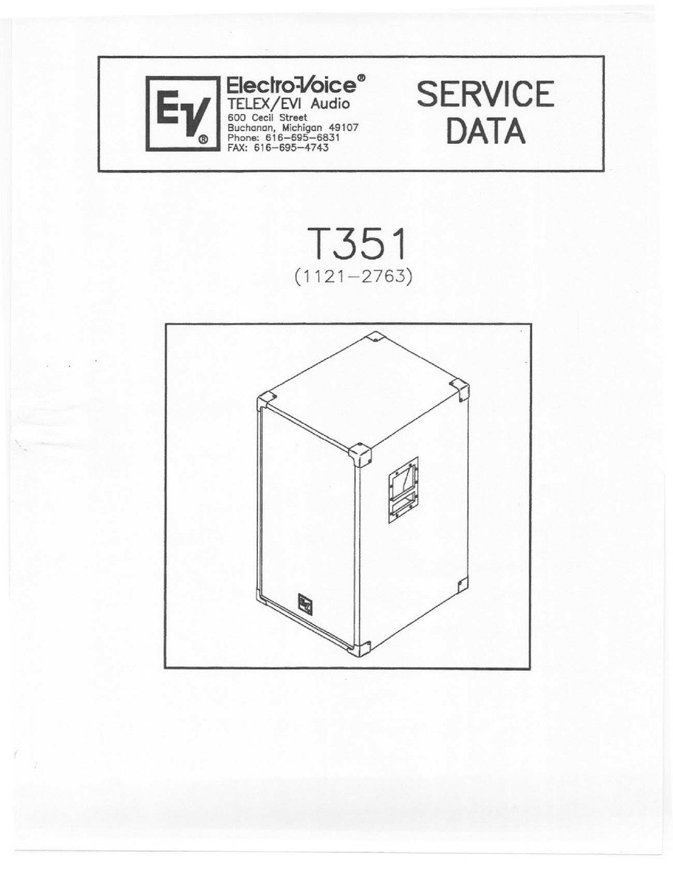 ev t351 speakers