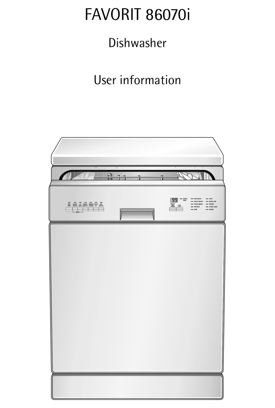 AEG FAVORIT 86070I USER INFORMATION Pdf Download ManualsLib