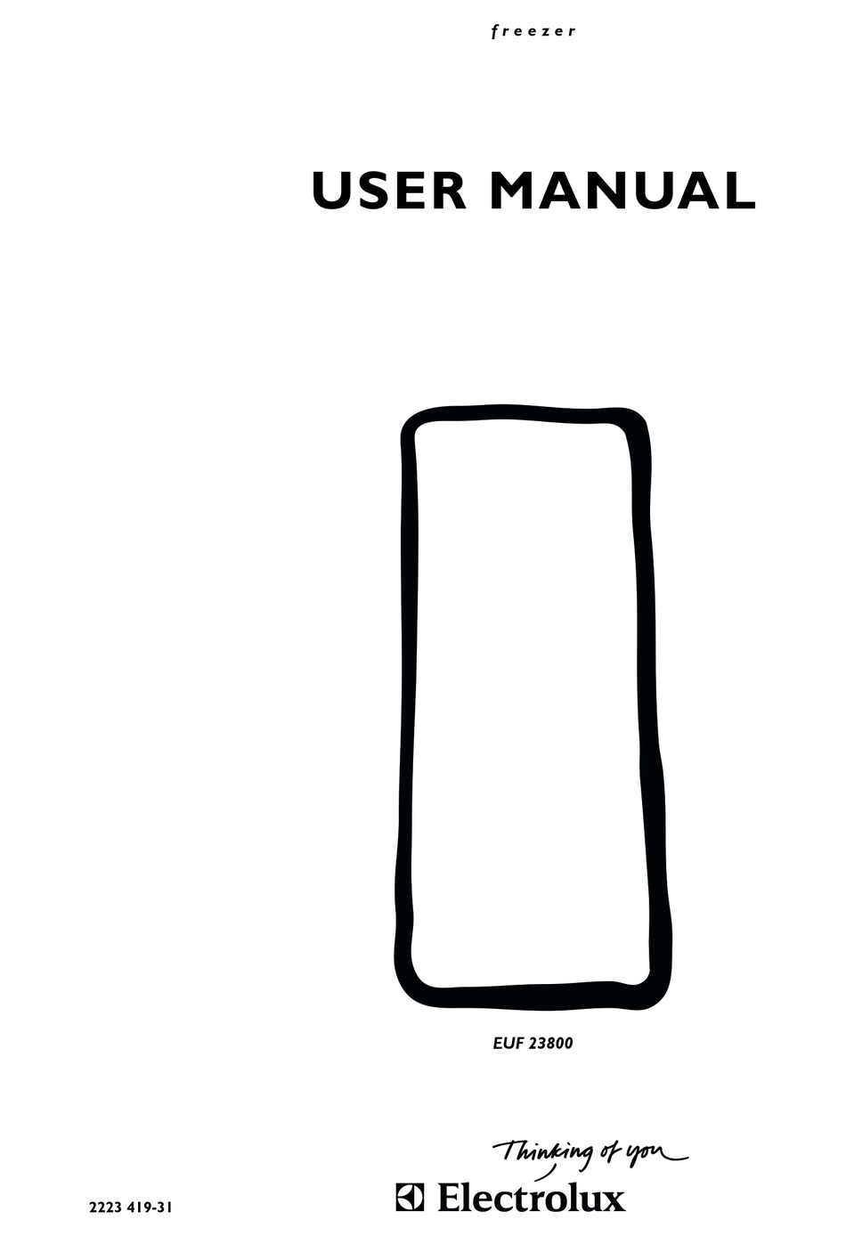 Electrolux Euf 23800 User Manual Pdf Download Manualslib