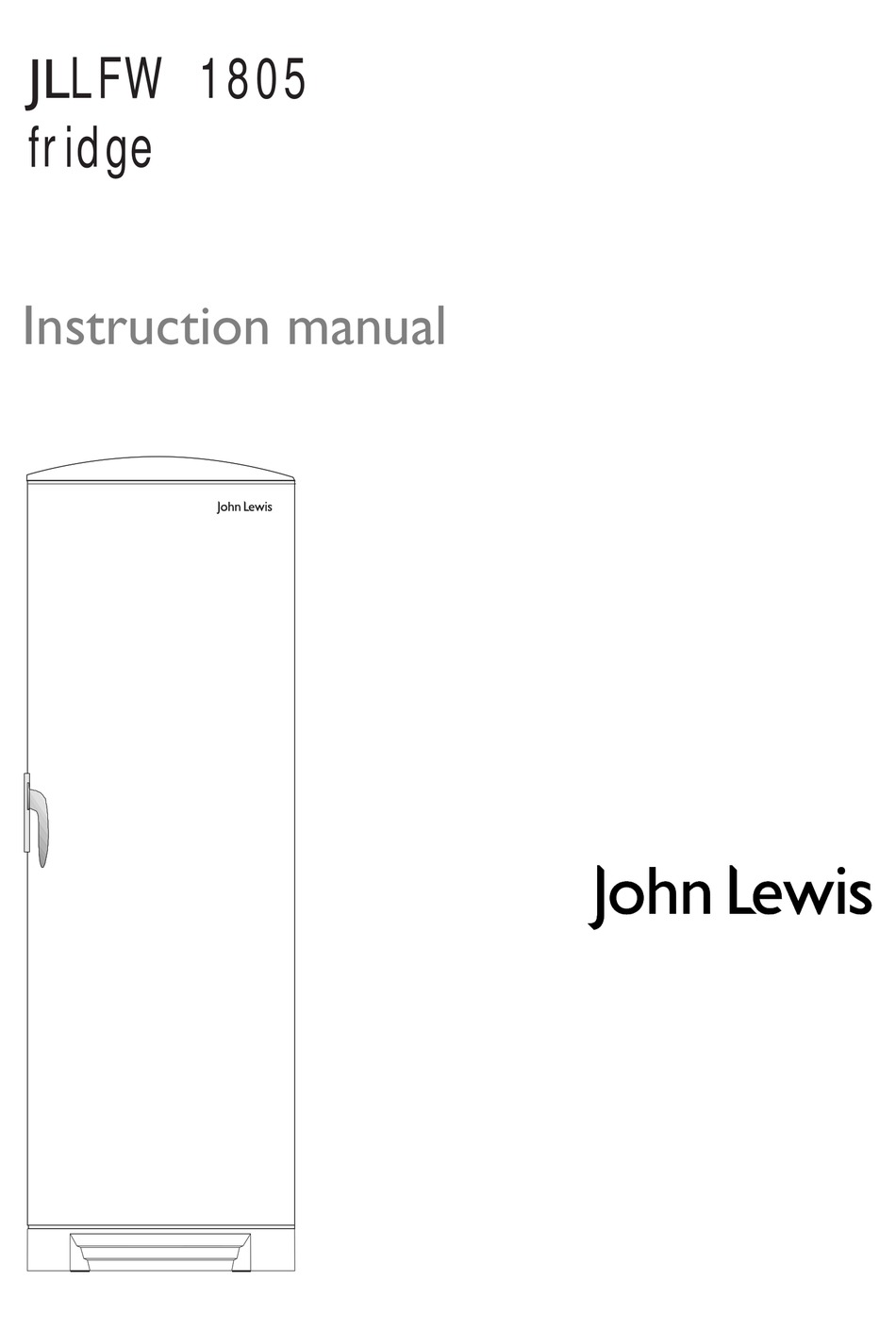 John Lewis Jllfw 1805 Instruction Manual Pdf Download Manualslib