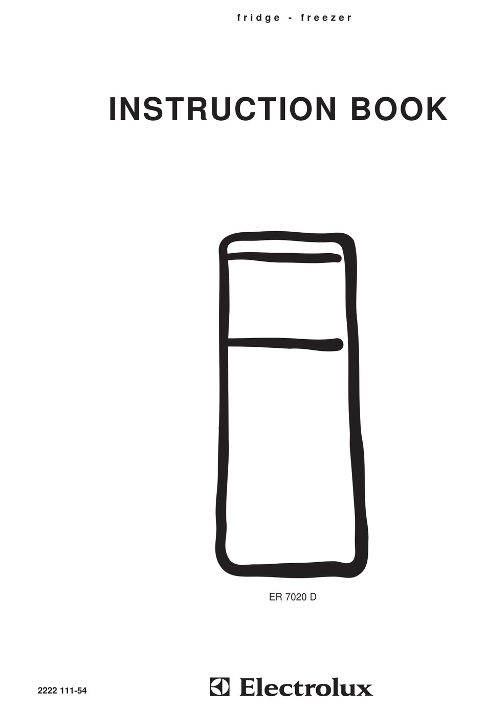 Electrolux U02073 Instruction Book Pdf Download Manualslib