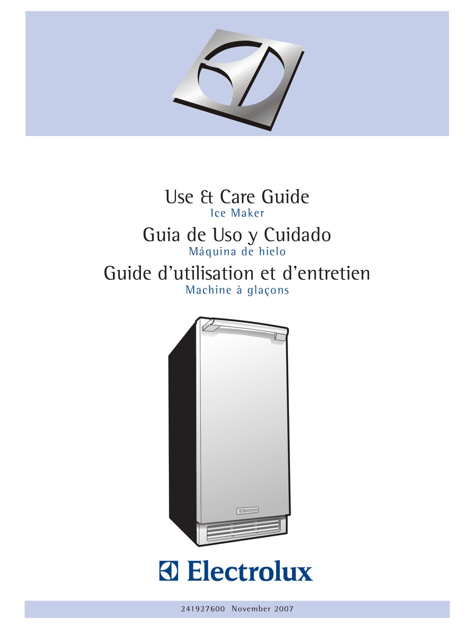 ELECTROLUX 241927600 USE & CARE MANUAL Pdf Download ManualsLib