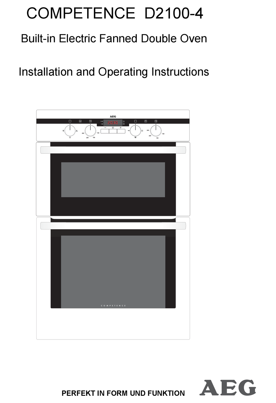 COMPETENCE D2100-4 INSTALLATION OPERATING MANUAL Pdf Download | ManualsLib