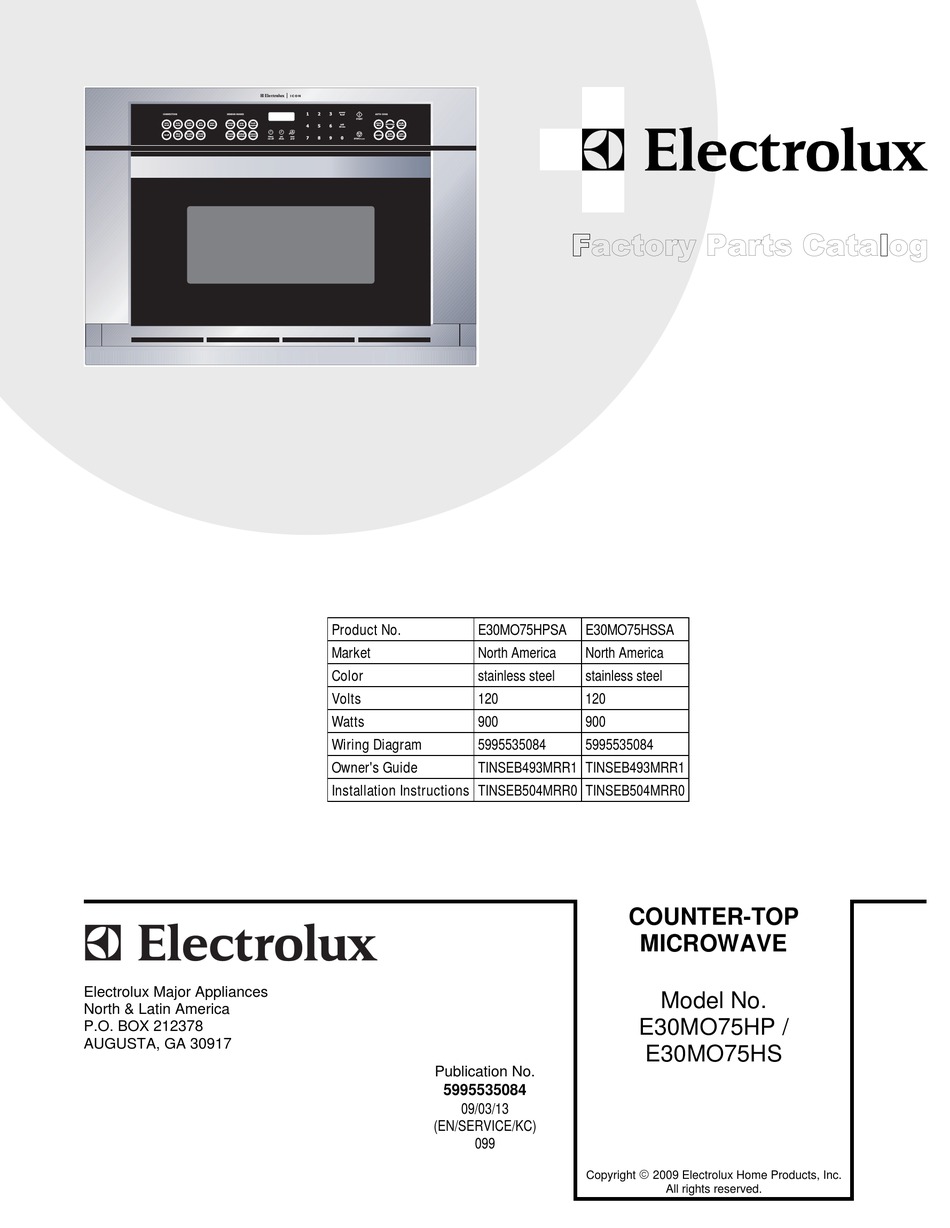 electrolux icon professional e30mo75hp