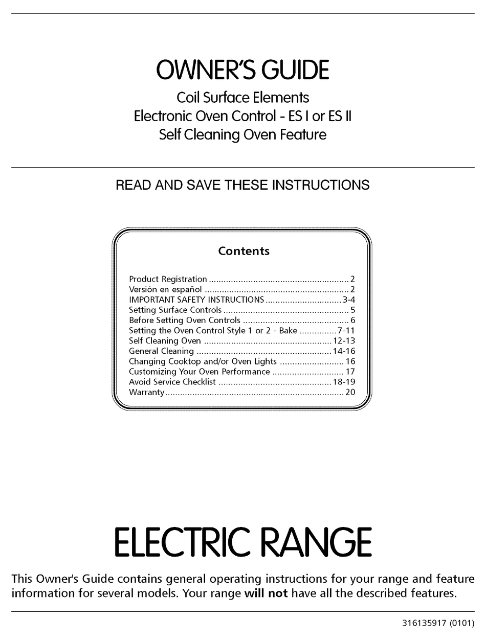 ELECTROLUX ESI OWNER