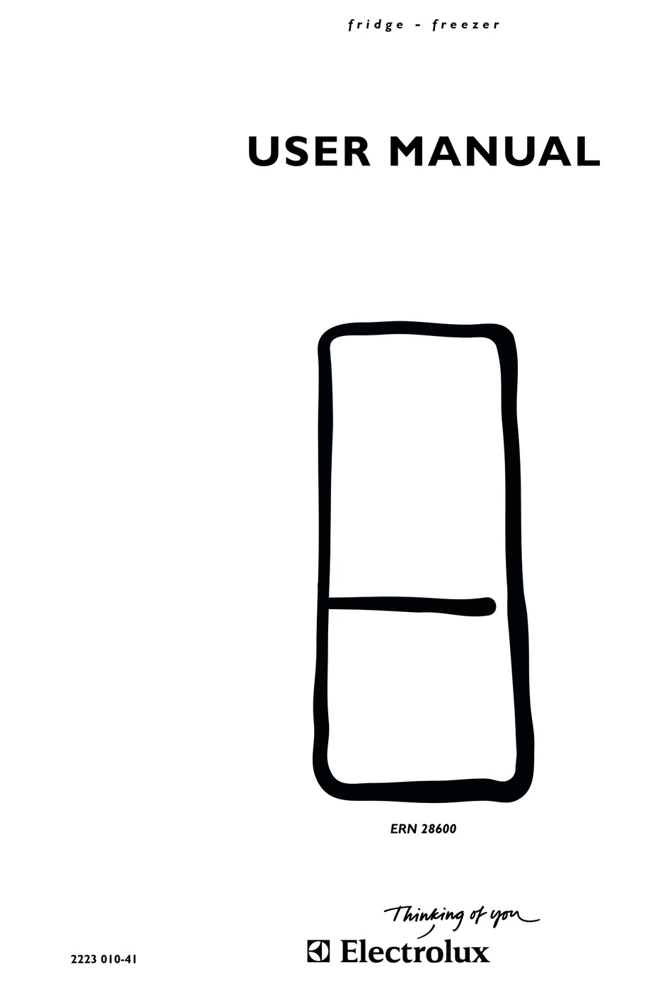 Electrolux Ern 28600 User Manual Pdf Download Manualslib