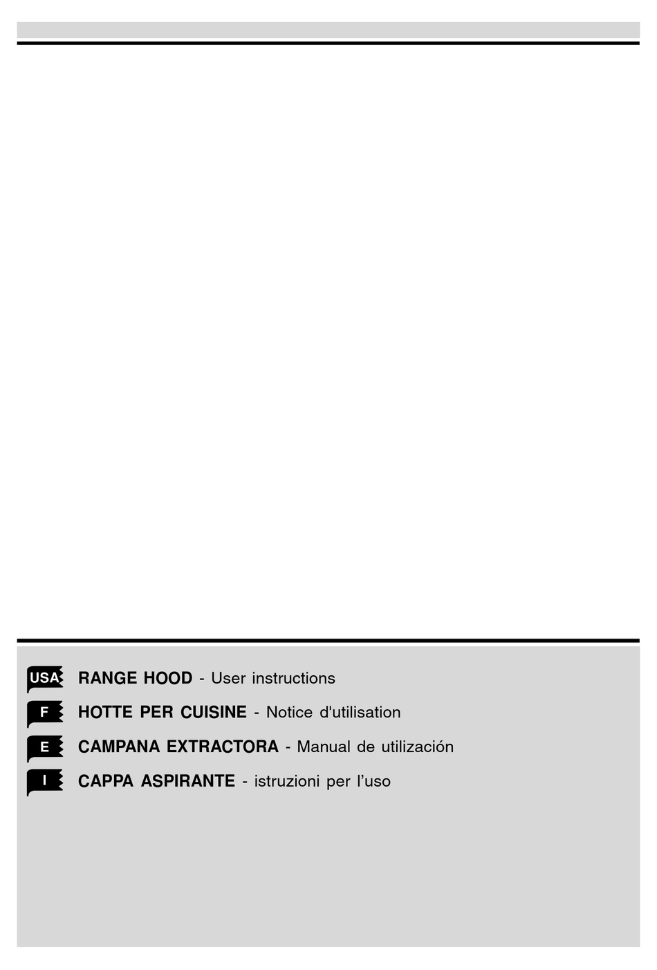 ELITAIR RANGE HOOD ZN36 USER INSTRUCTIONS Pdf Download ManualsLib