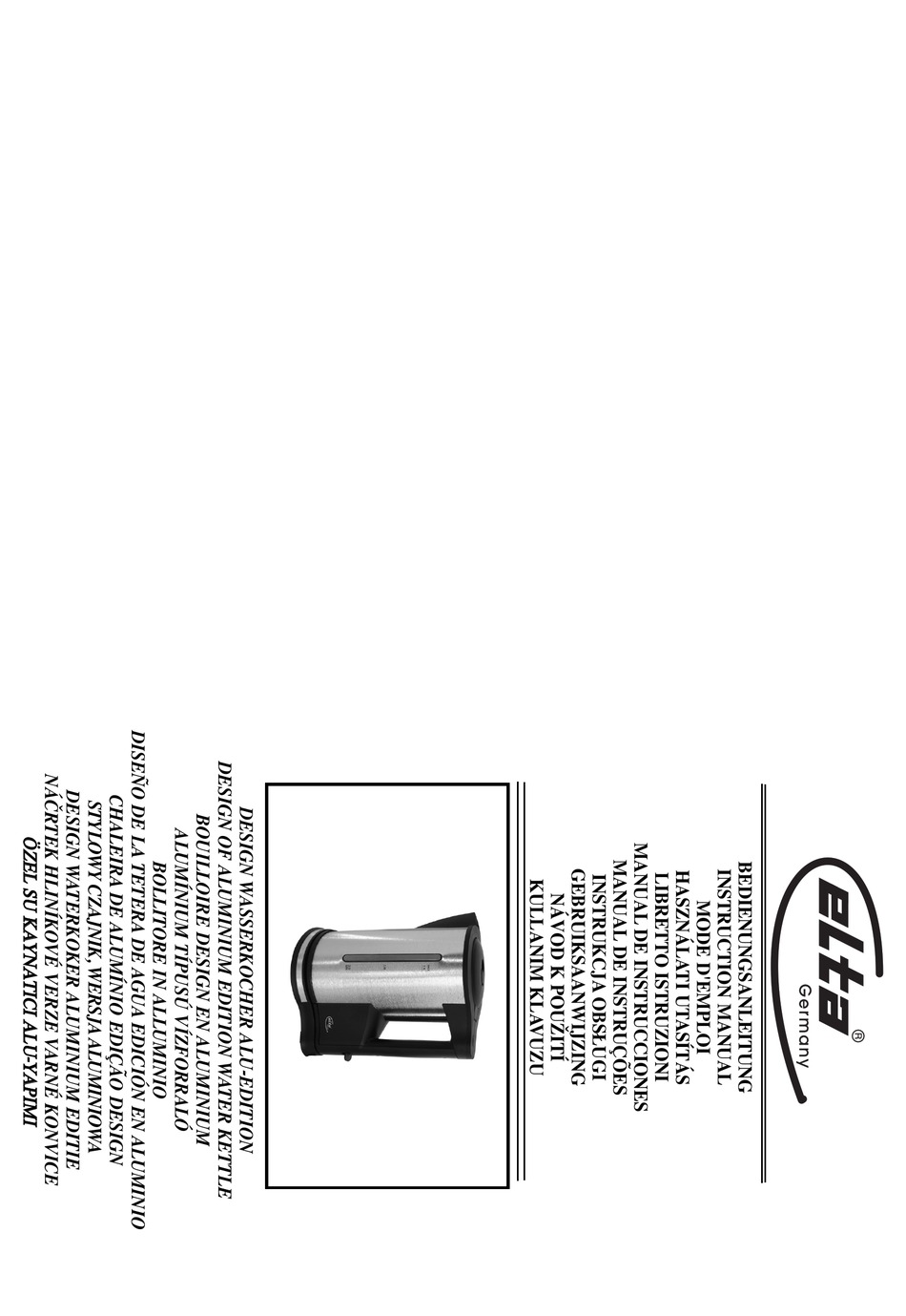 ELTA WATER KETTLE INSTRUCTION MANUAL Pdf Download ManualsLib