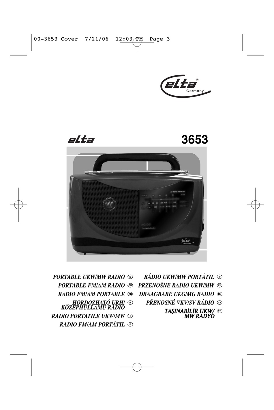 ELTA 3653 INSTRUCTION MANUAL Pdf Download ManualsLib