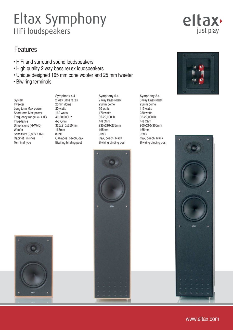 ELTAX HIFI LOUDSPEAKERS SYMPHONY 4.4 