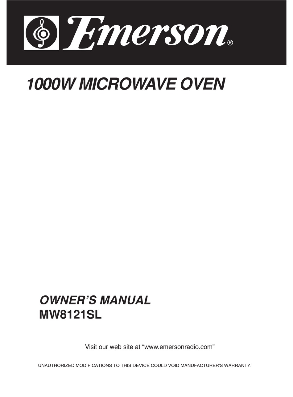 EMERSON 1000W OWNER'S MANUAL Pdf Download ManualsLib