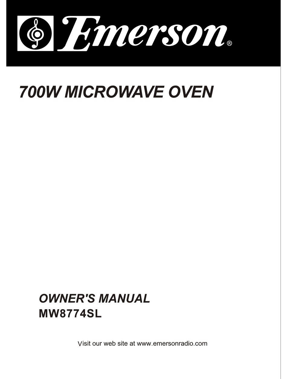 EMERSON MW8774SL OWNER'S MANUAL Pdf Download | ManualsLib