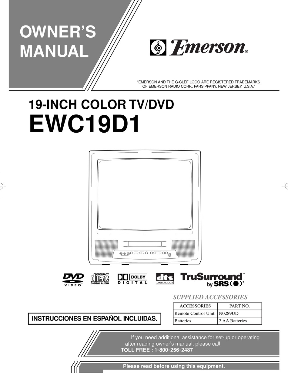 Emerson Ewc19d1 Owner S Manual Pdf Download Manualslib