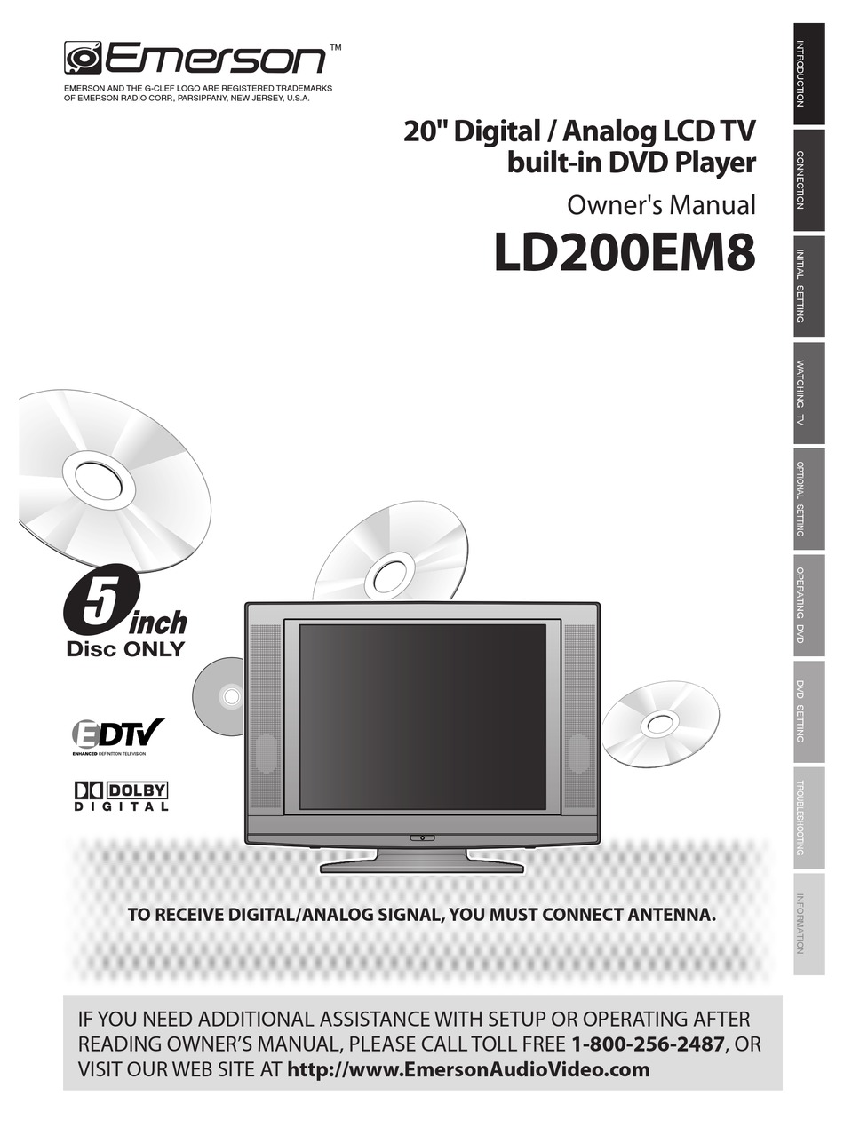 Emerson Ld0em8 Owner S Manual Pdf Download Manualslib