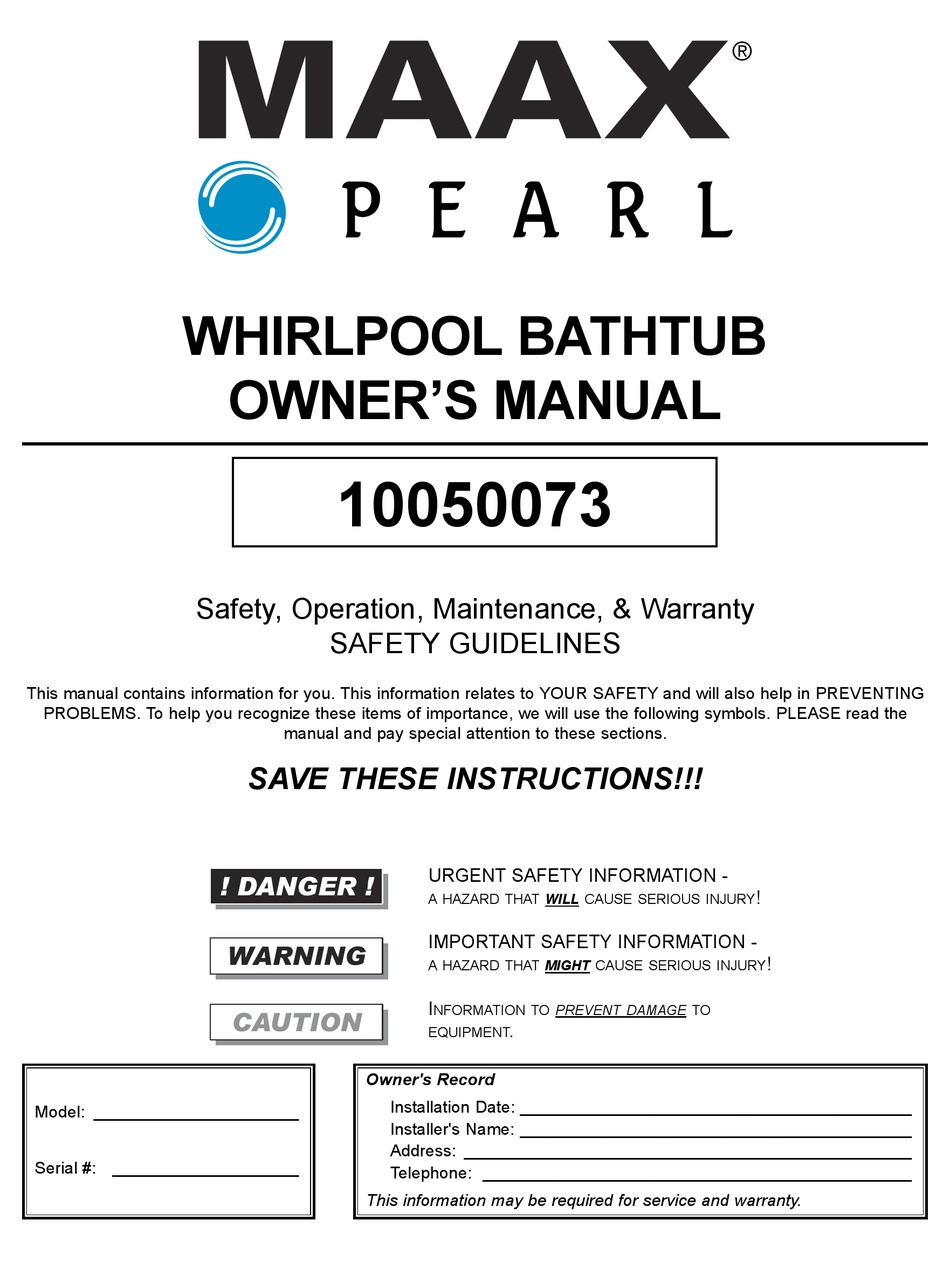 pearl bathtubs and whirlpools