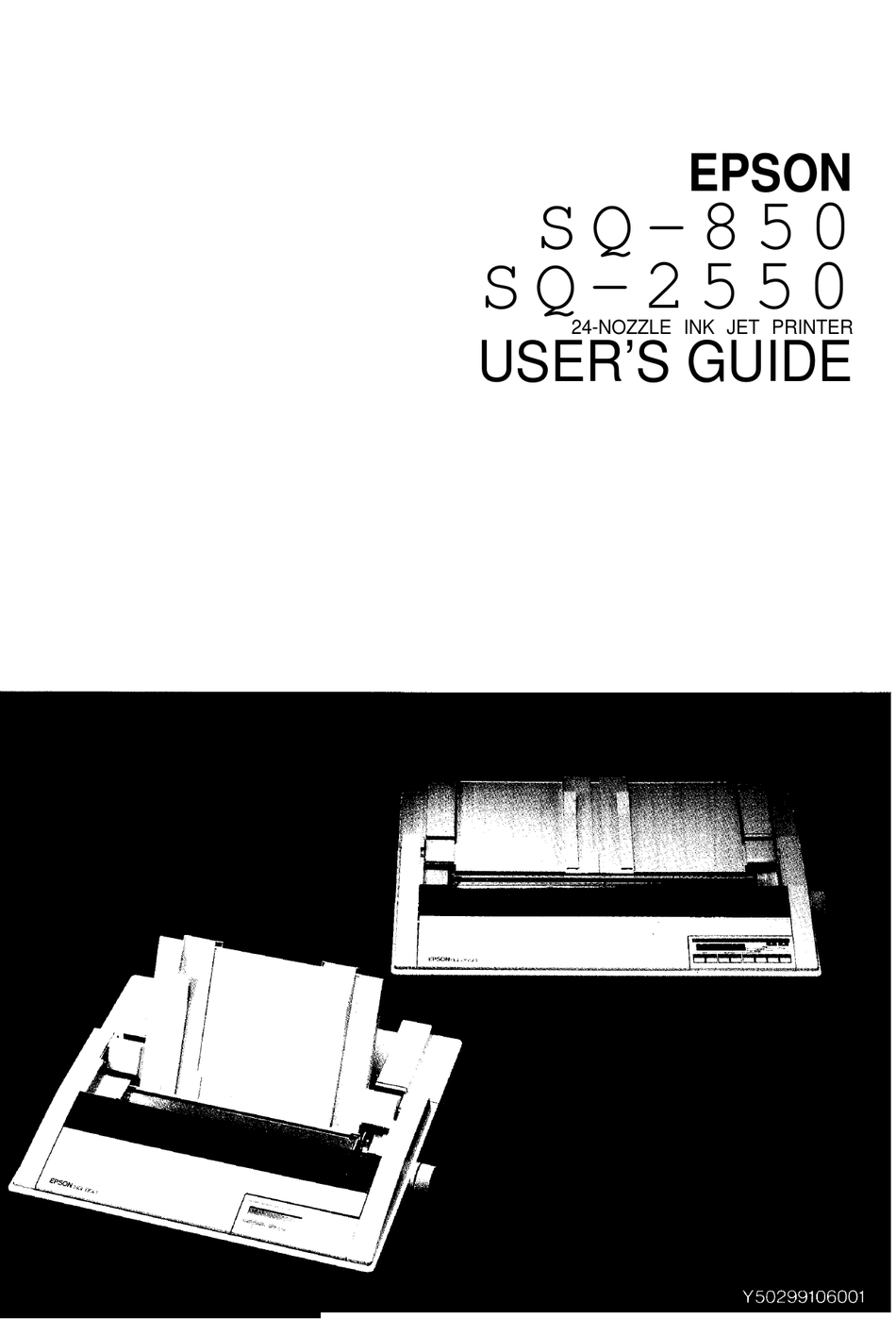 EPSON SQ2550 USER MANUAL Pdf Download ManualsLib