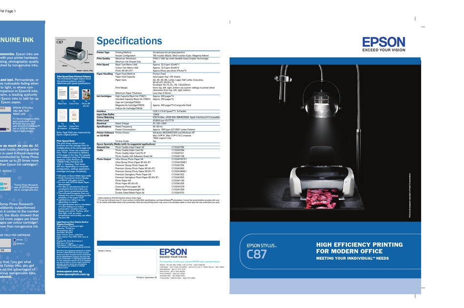epson c87