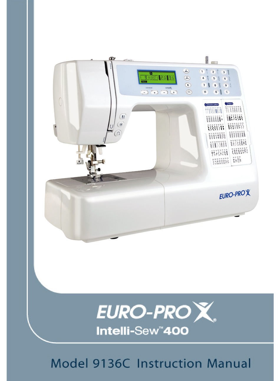 Shark Euro Pro Sewing Machine Manual 7133 - Deltalazr