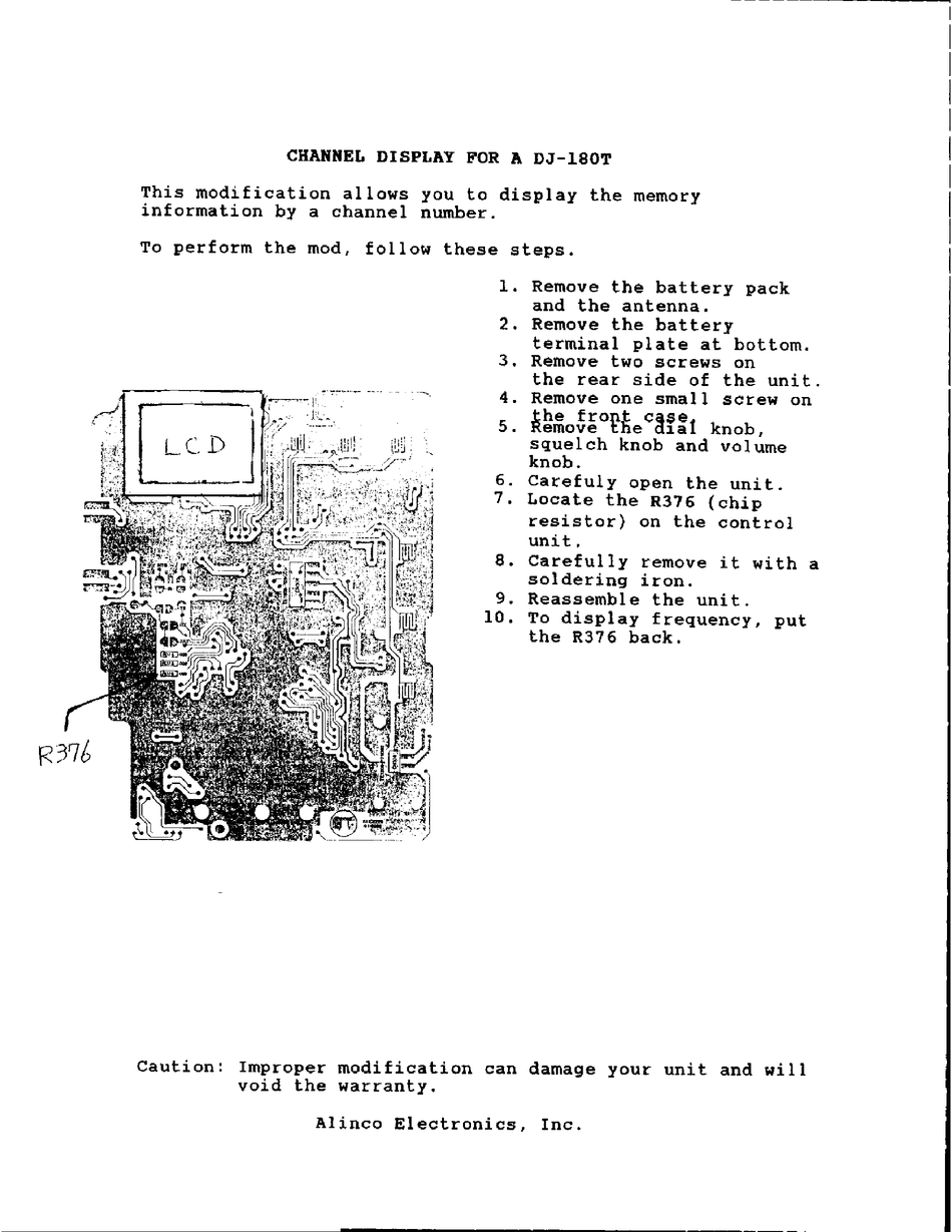 ALINCO DJ-180T MANUAL Pdf Download | ManualsLib