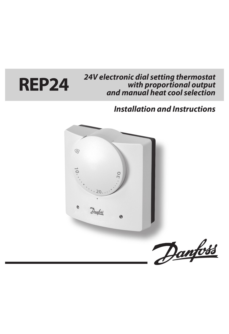 DANFOSS REP24 INSTALLATION AND INSTRUCTIONS MANUAL Pdf Download ...