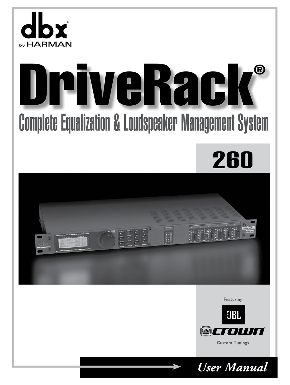 download dbx driverack 260 software for mac