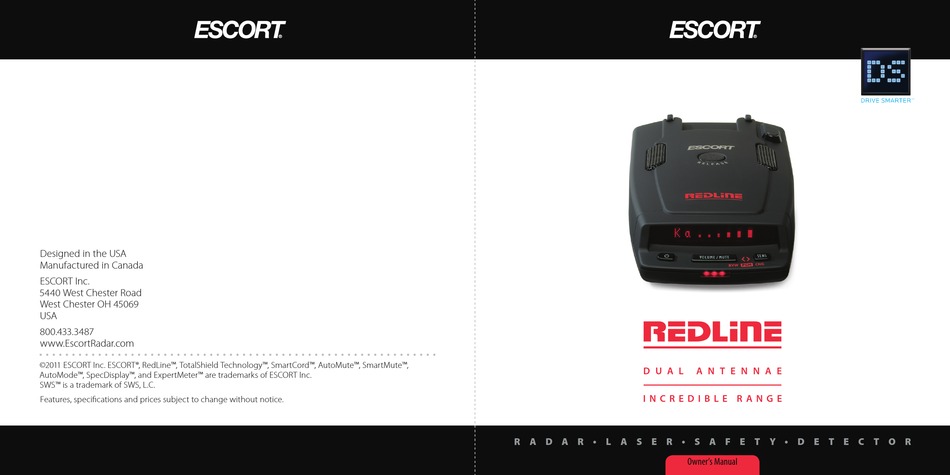 Escort Redline Owner S Manual Pdf Download Manualslib