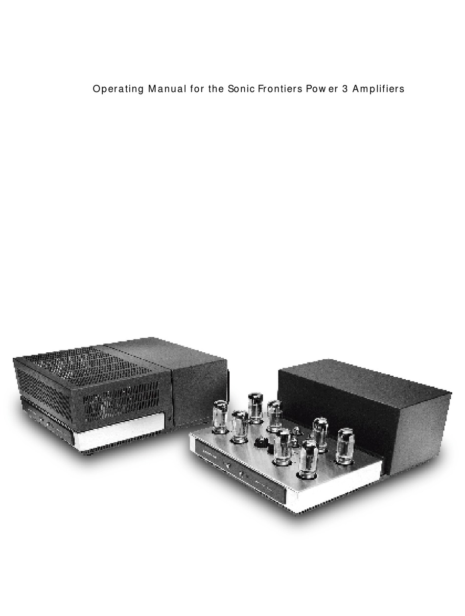 Sonic Frontiers Power 2 power amplifier