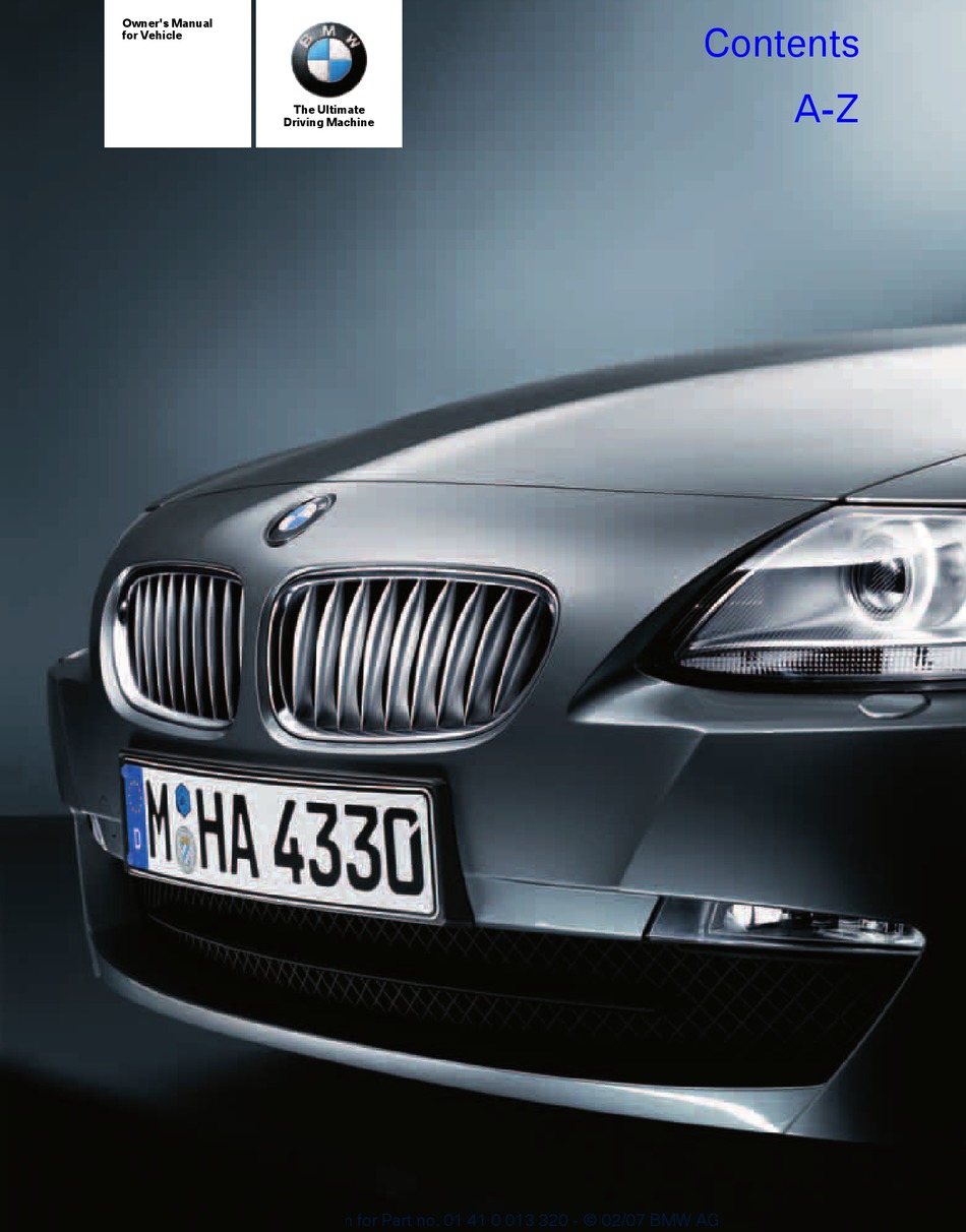 Bmw Z4 3 0i Owner S Manual Pdf Download Manualslib