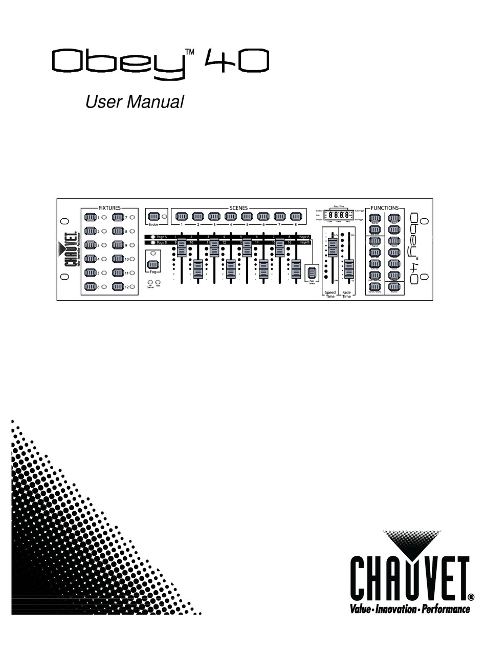 CHAUVET OBEY 40 USER MANUAL Pdf Download | ManualsLib
